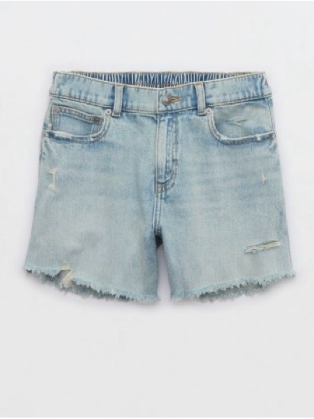 aerie Light Blue Daydream Denim Shorts